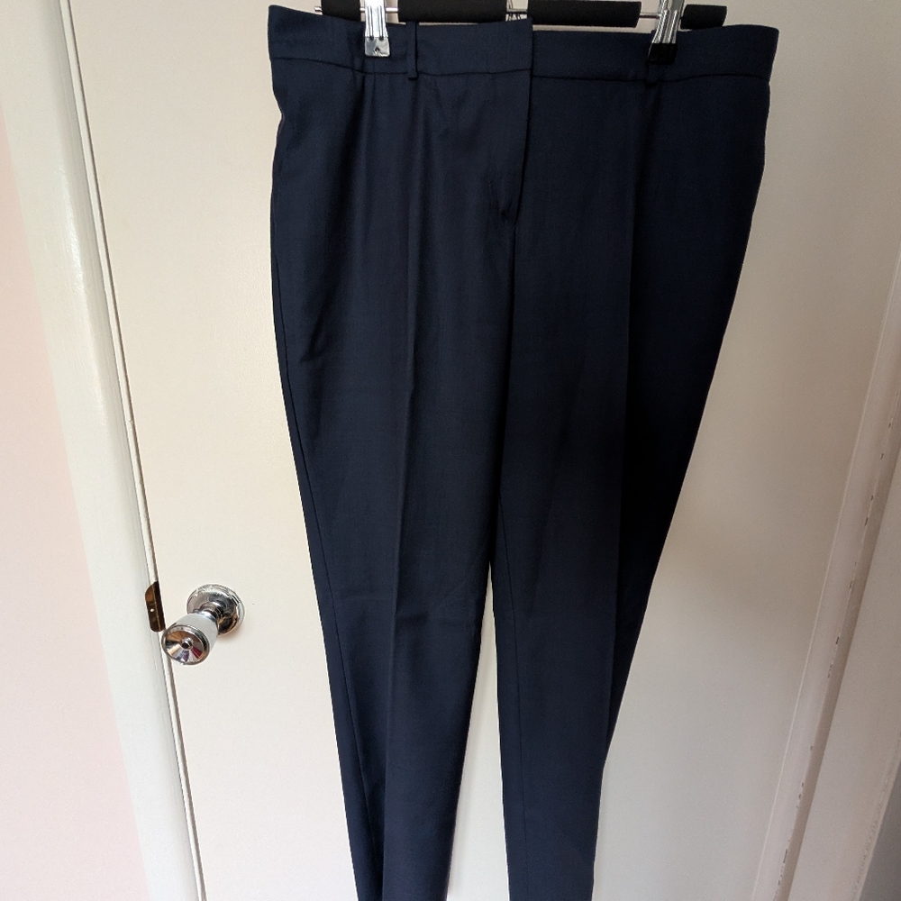 Women's Boss Wool Straight Leg Trousers